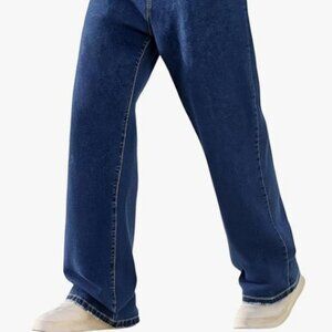 ** BRAND NEW ** Men's Baggy Wide Leg Skater-style Jeans - 38 x 30